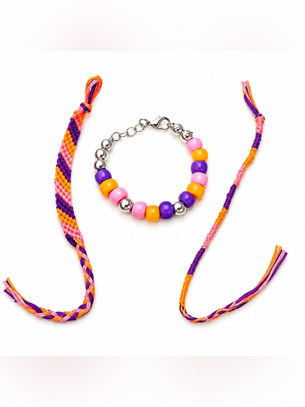 Purple & Orange Neon Bracelet Bundle